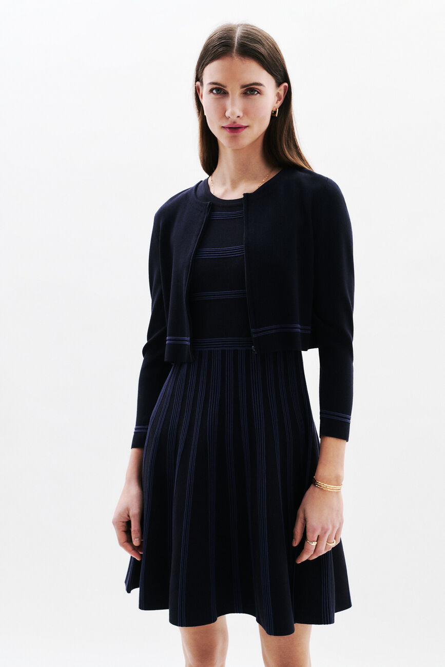 Veste Msoleil bleu marine femme