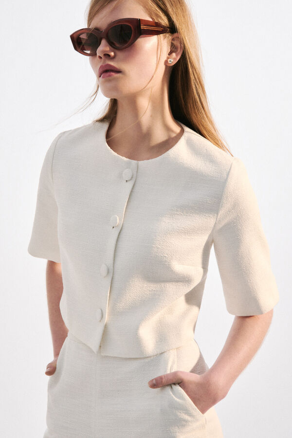 Chemisier Cmilly ecru femme