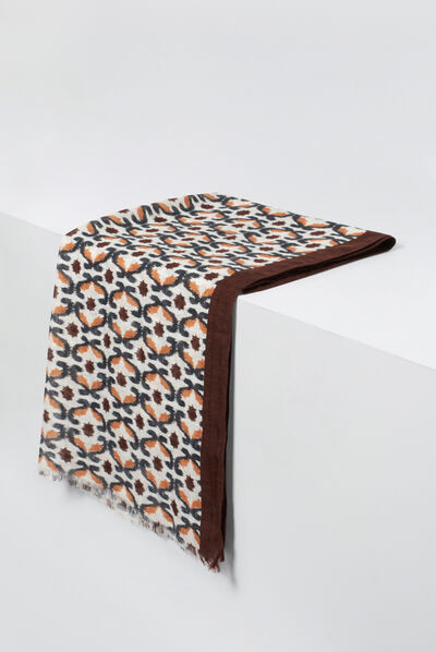 foulard kala camel femme