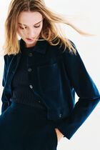 vminatavelours jacket navy blue woman Vminatavelours jacket navy blue woman