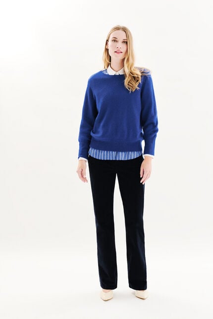 mchelsea maglione 100% cachemire elektroblau donna