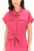 Carmen jumpsuit dark red woman