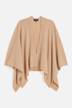 Hera 100% cashmere poncho camel woman
