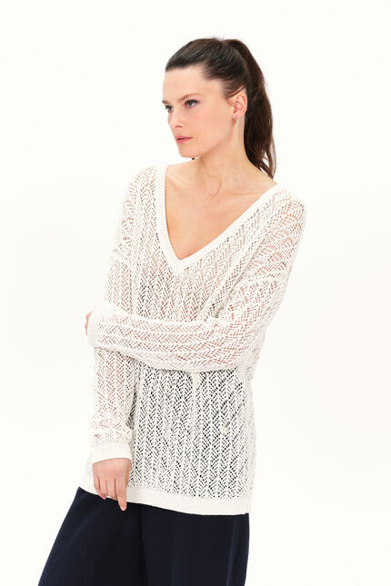 Pull menzo ecru femme