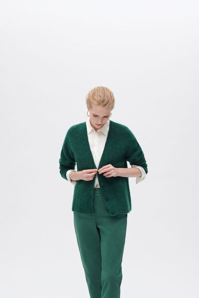Pull marta vert fonce femme
