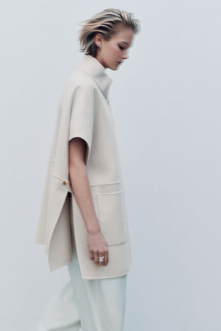Manteau gina beige femme