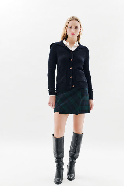 Gilet mlouna bleu marine femme