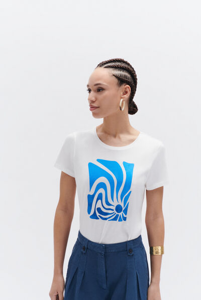 tshirt lydia ecru femme