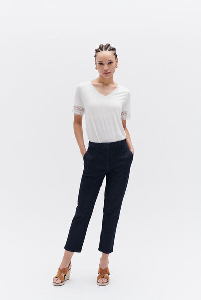Chino Damilo denim brut mulher
