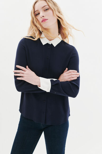 Chemise Cbrendon bleu marine femme