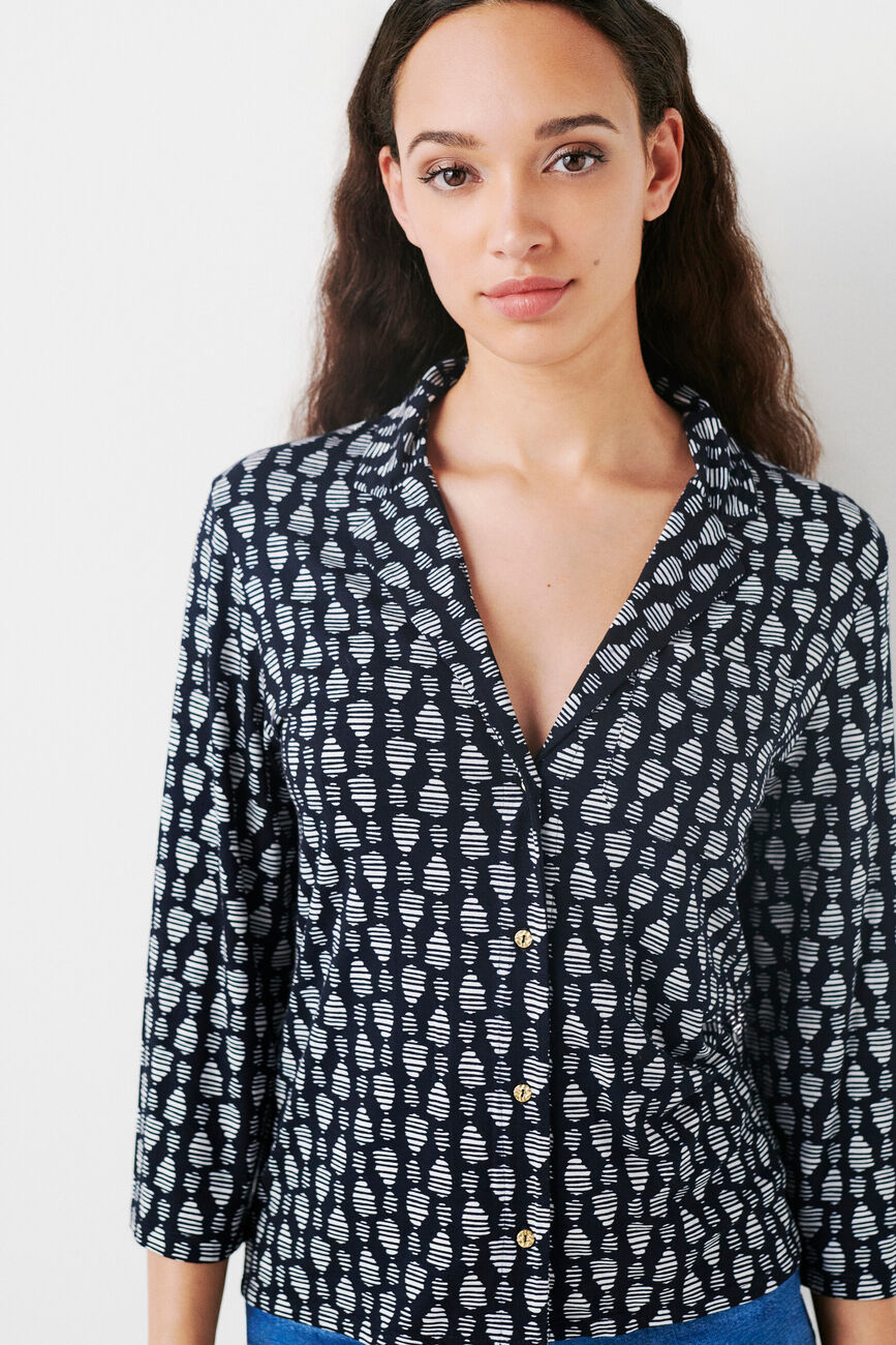 testelano T-shirt navy blue woman