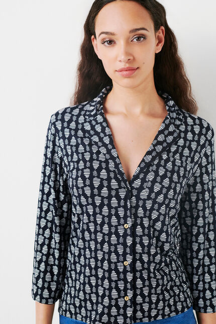 T-shirt Testelano marineblauw vrouw