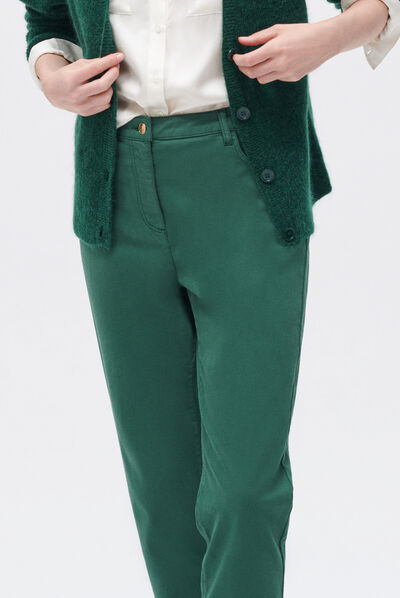 Pantalon ptonino vert fonce femme