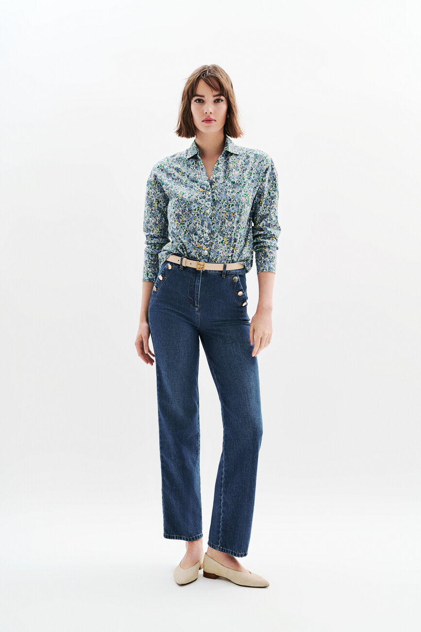 Camisa Florentine1 azul mujer