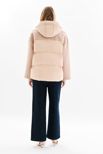 Gemini puffer jacket sand woman