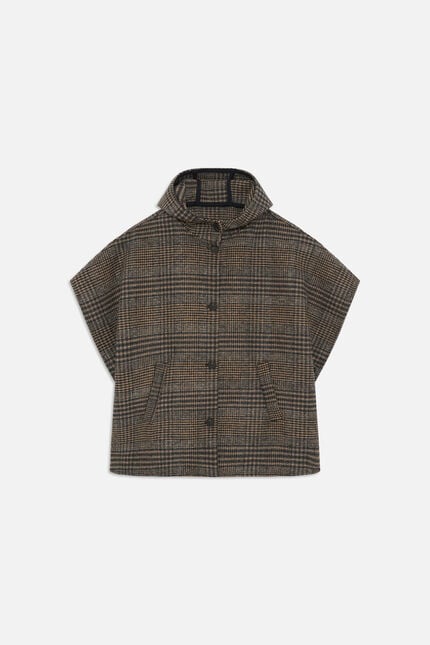 Poncho Harca2 taupe femme