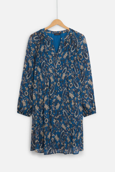 robe emile bleu petrole femme