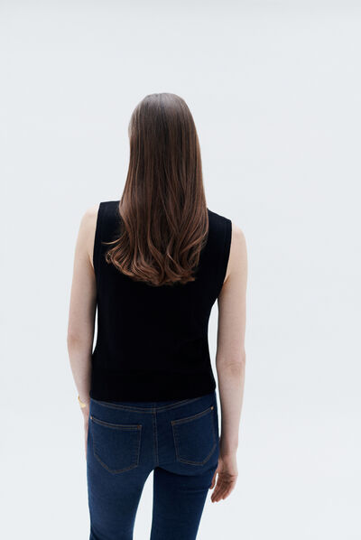 pull ilona noir femme