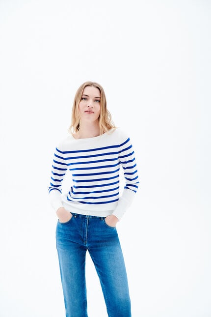 Trui Mjulie blauw turquoise vrouw