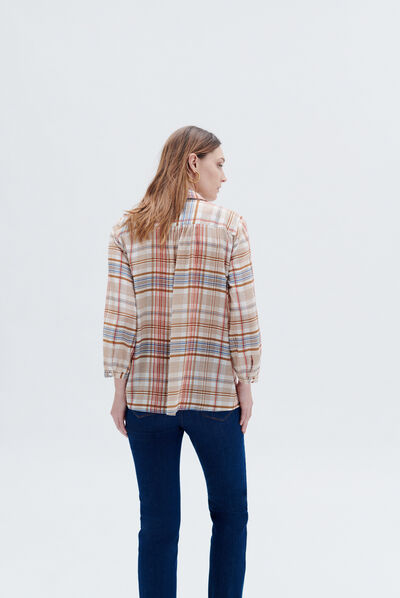 Camisa cmarta camel mulher