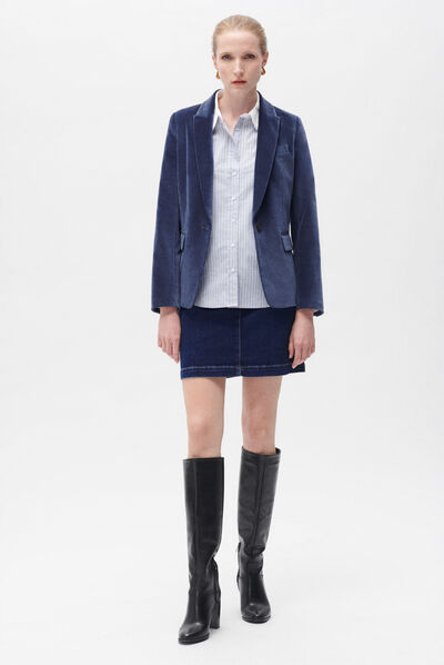 Blazer Aurora blu navy donna