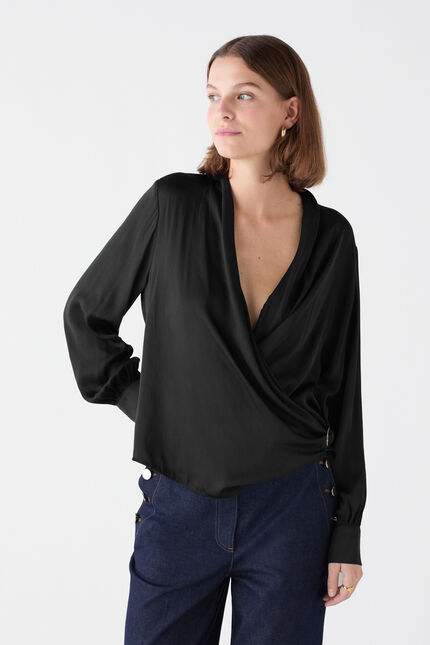 Blouse Coeurly noir femme
