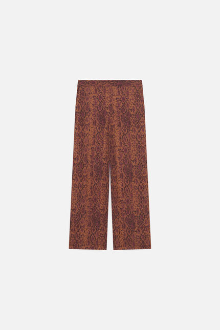 Pantalón Pandi Long marrón cognac mujer