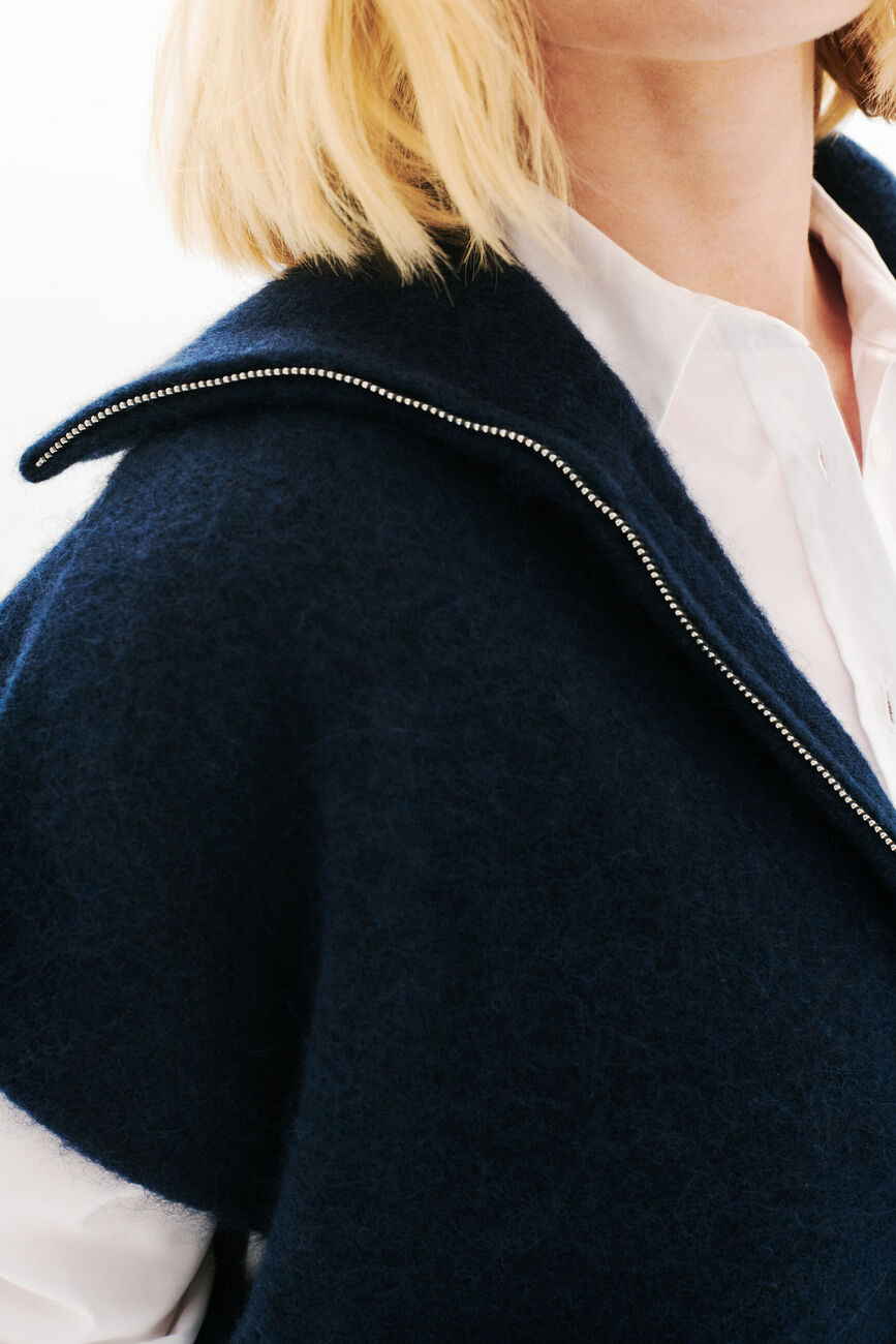 Pull mitch bleu marine femme