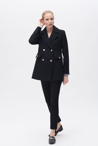 Manteau gipsy noir femme