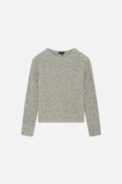 Pull Beverly made in Italy gris clair femme