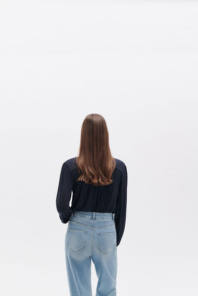 T-shirt taj bleu marine femme