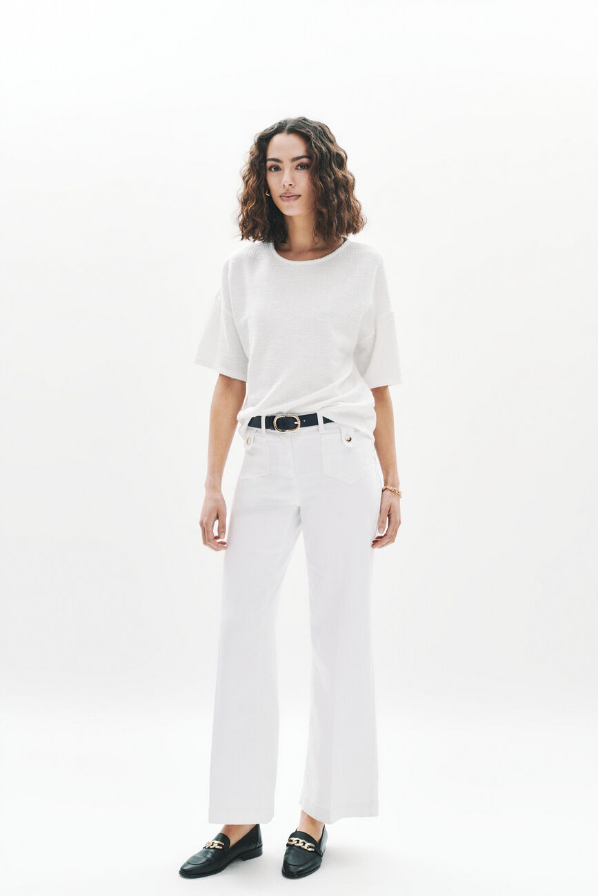 T-shirt Tbaci ecru femme