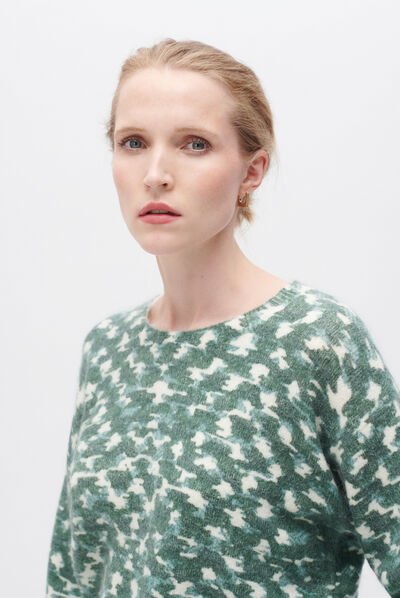 Pull melina vert fonce femme