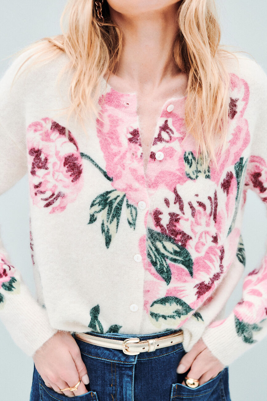 mano cardigan ivory woman