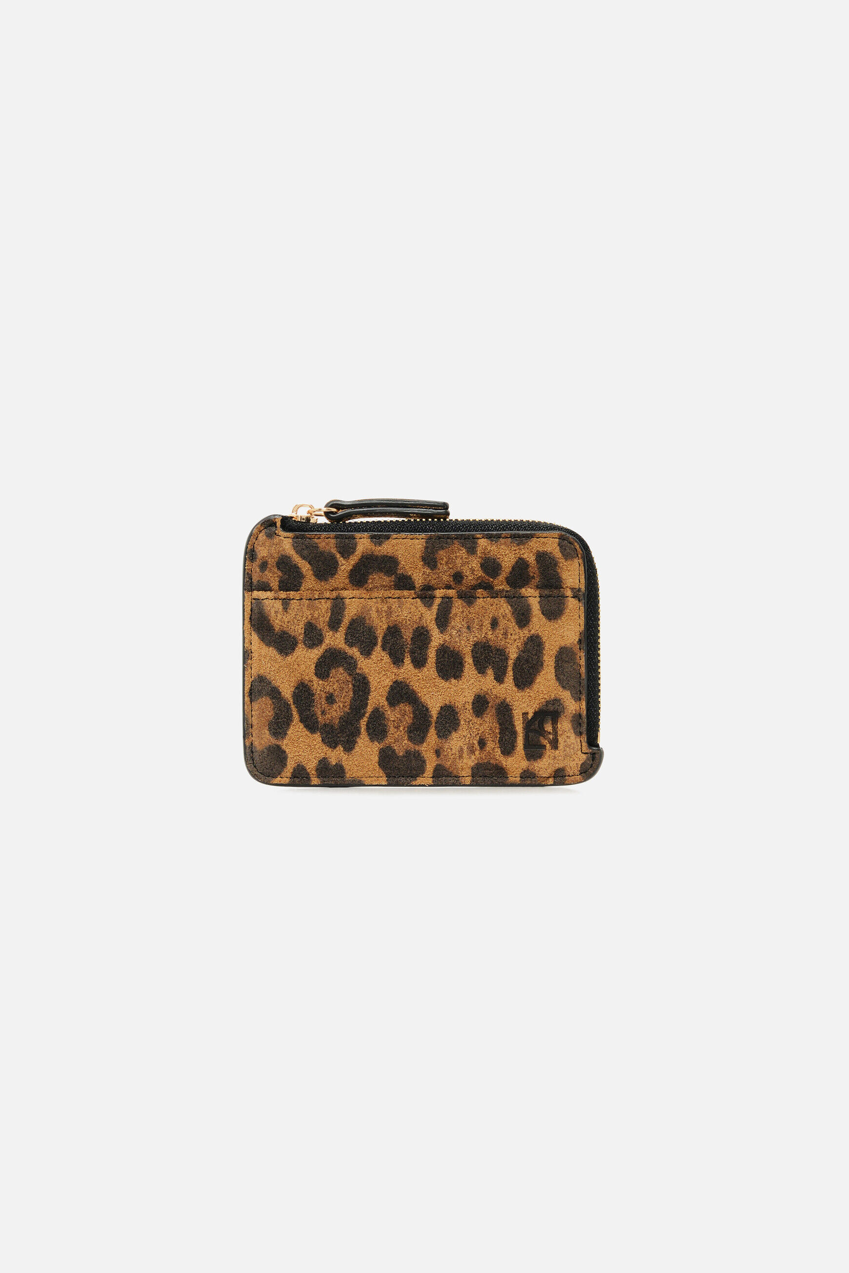 Porte-cartes Stanley4 en croûte de cuir camel femme