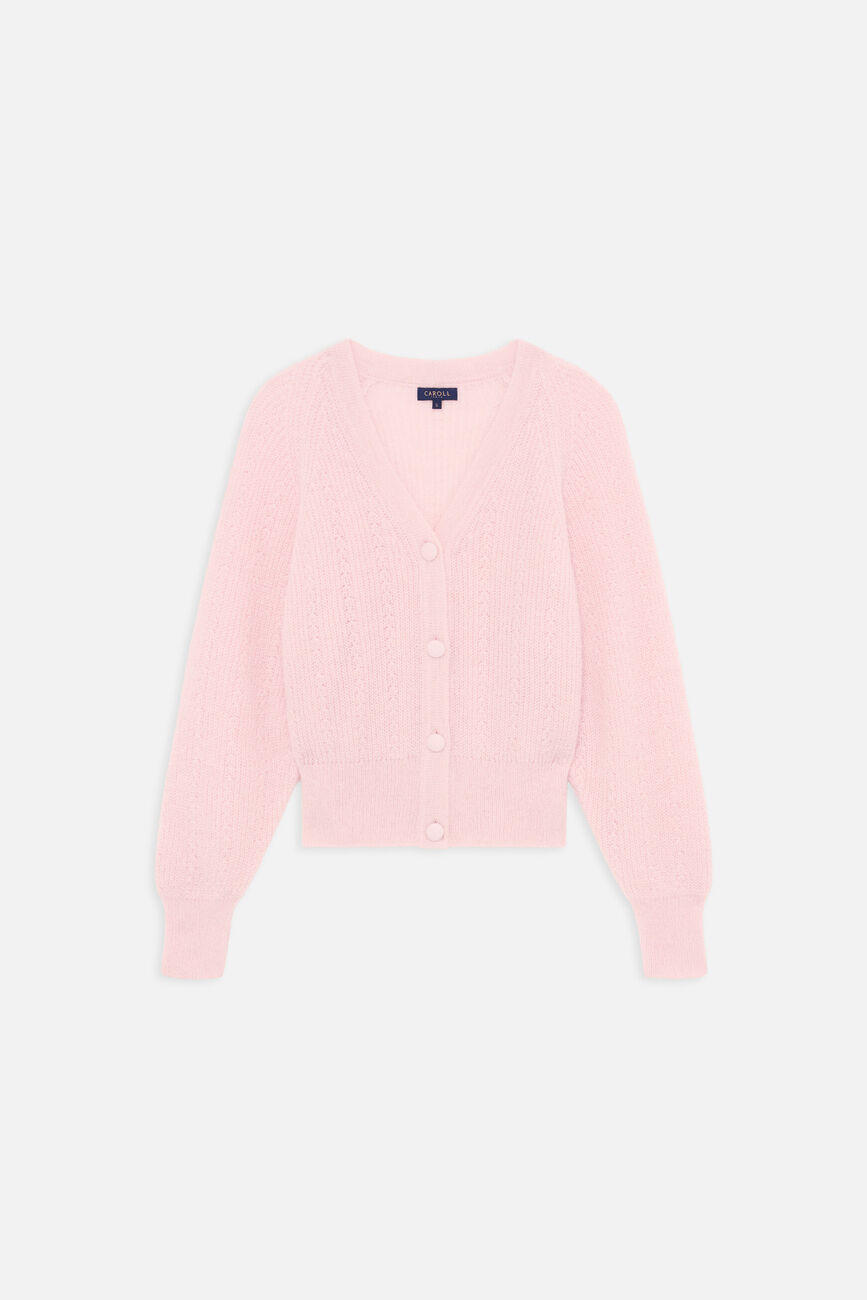 Mlamar Made in Italy vest pastel pink woman