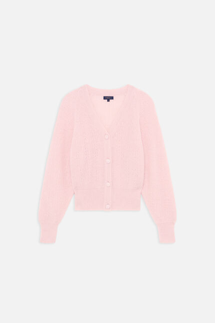 Mlamar Made in Italy gilet pastelroze vrouw