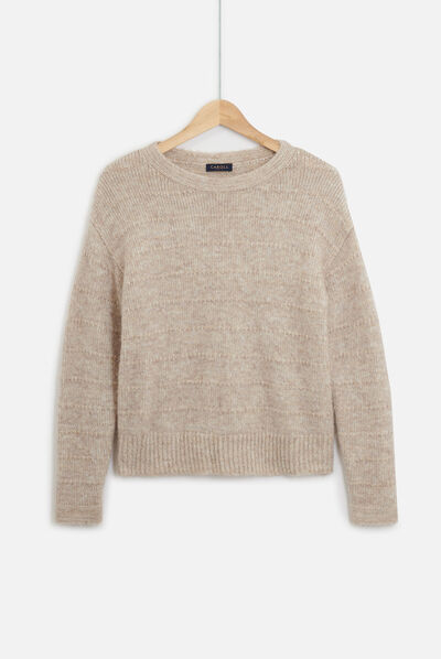 pull natalia camel femme