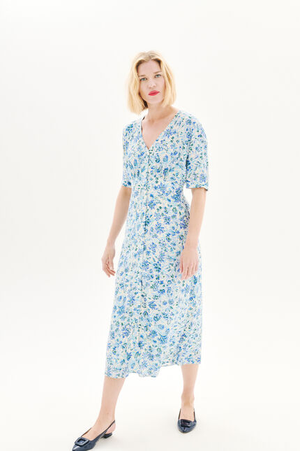 Robe Relina bleu femme