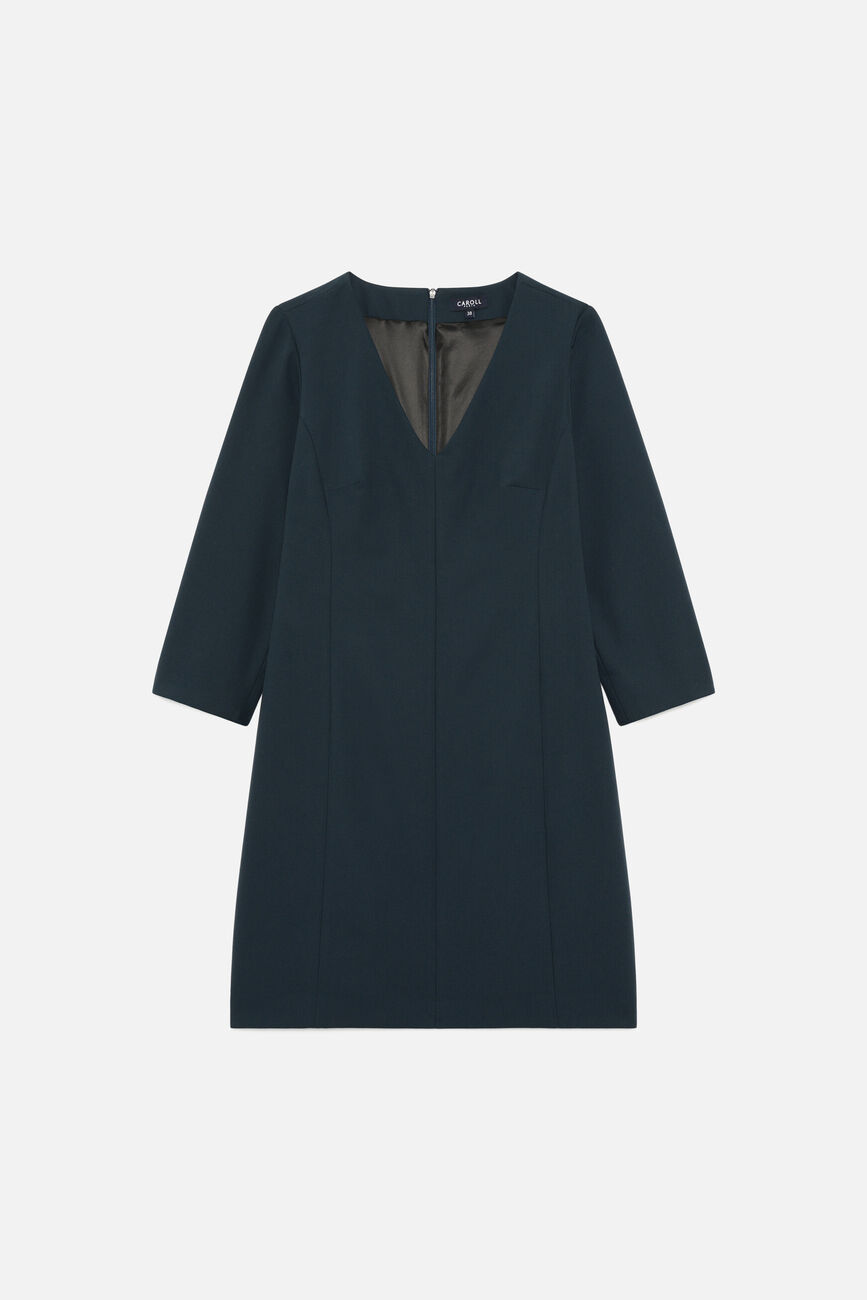 Robe Rdouce bleu canard femme