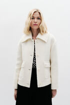 Giro coat ecru woman