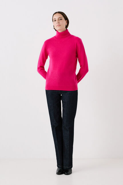 pull dylan b 100% cachemire rose femme