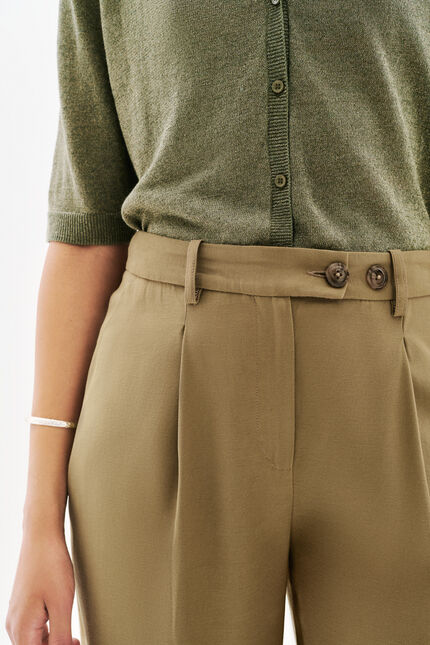 Pantalon Pvicky vert kaki femme