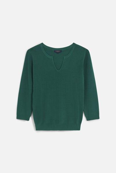 Pull mario vert fonce femme