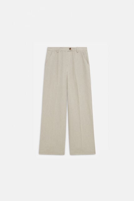 Pantalon paix beige femme