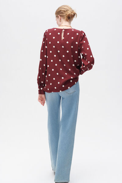 Blouse christy bordeaux femme