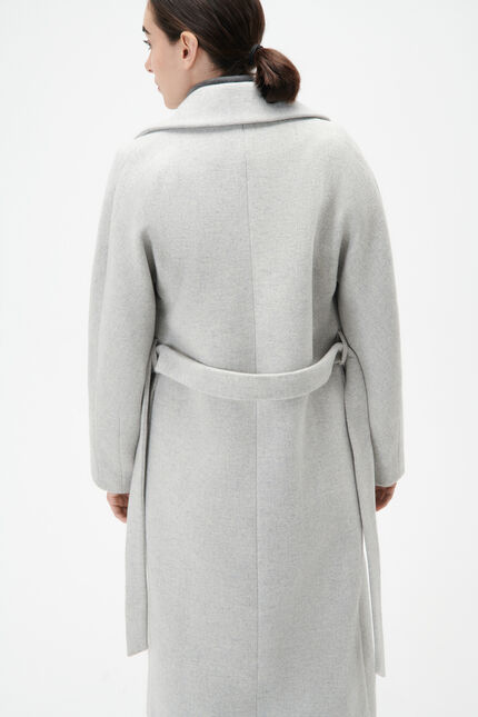 Manteau gapitre gris clair femme