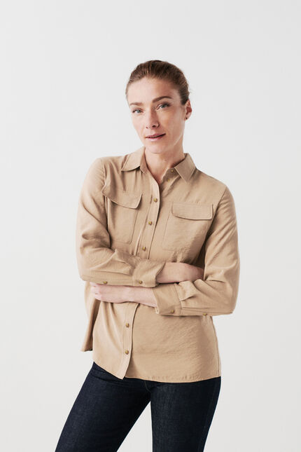Chemise calyson beige femme
