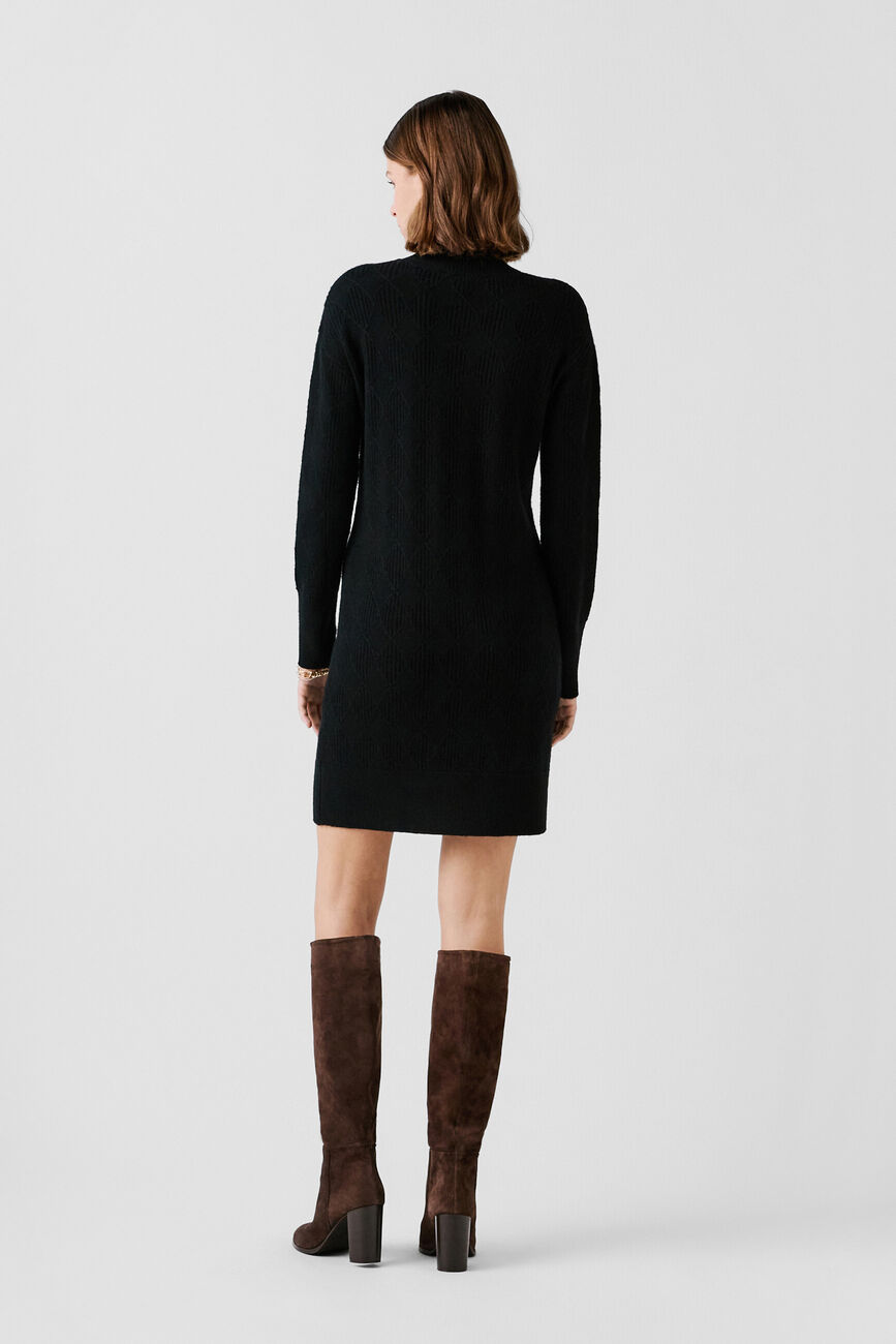 Robe Rmaeva 100% laine noir femme