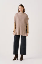 halba poncho taupe woman